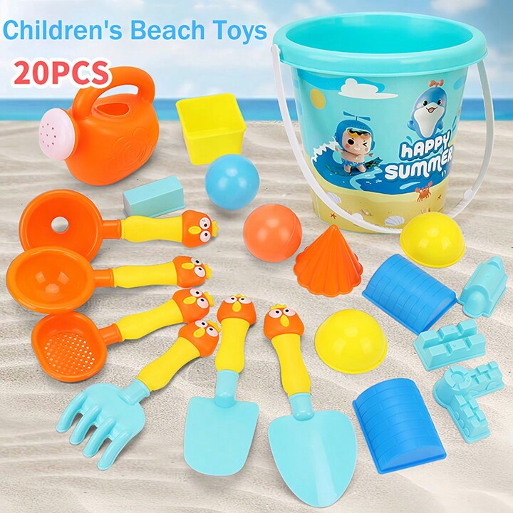 JUEGO DE PLAYA BALDE 20PCS