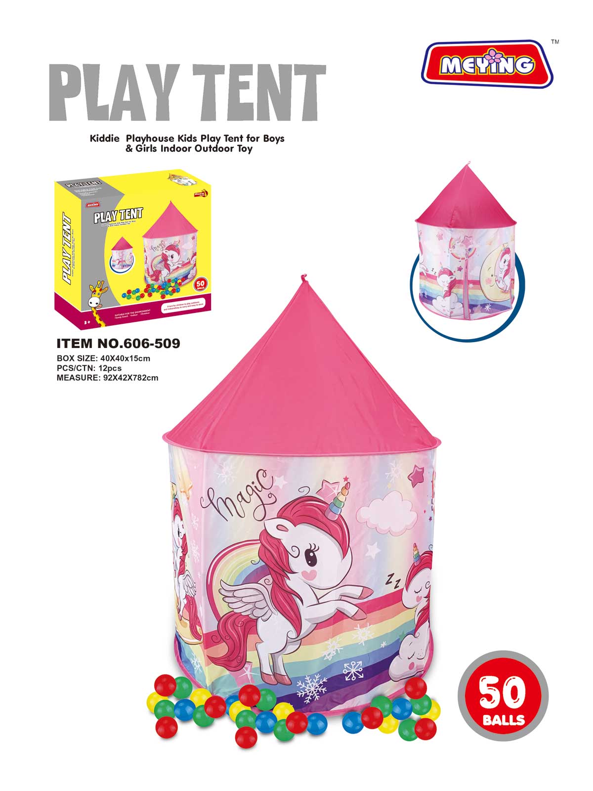 CARPA UNICORNIO 50 PELOTAS