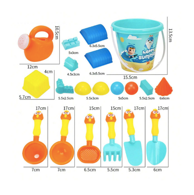 JUEGO DE PLAYA BALDE 20PCS