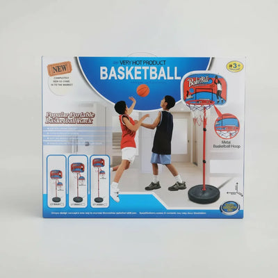 ARO DE BASQUETBALL CON PEDESTAL Y PELOTA