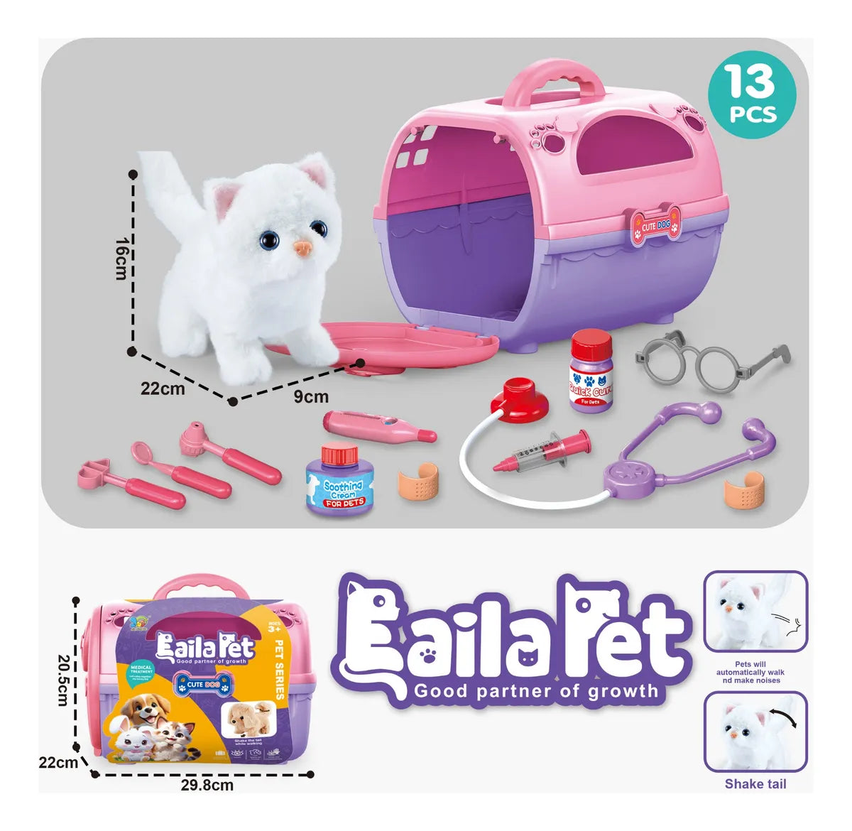 SET DE TRANSPORTE EAILA PET GATO