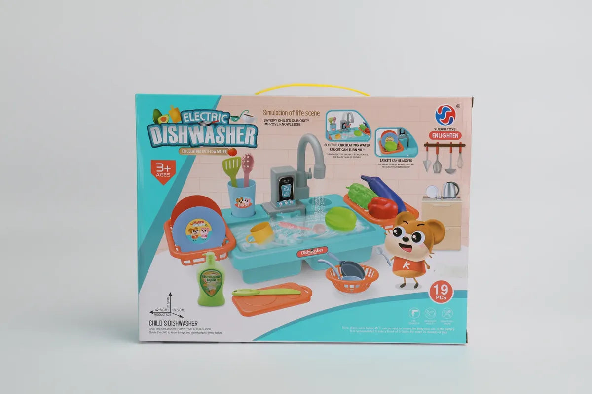 LAVAPLATOS DE JUGUETE CON DISPENSADOR DE AGUA