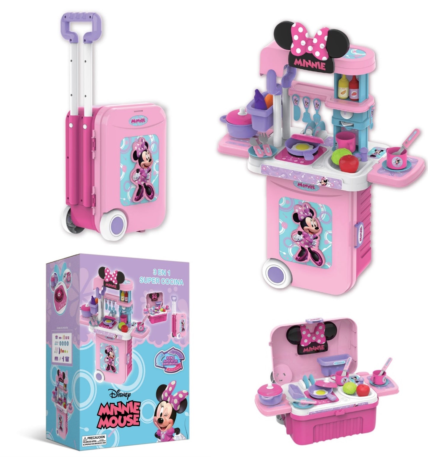 MINNIE SET MALETIN 3 EN 1 COCINA DISNEY