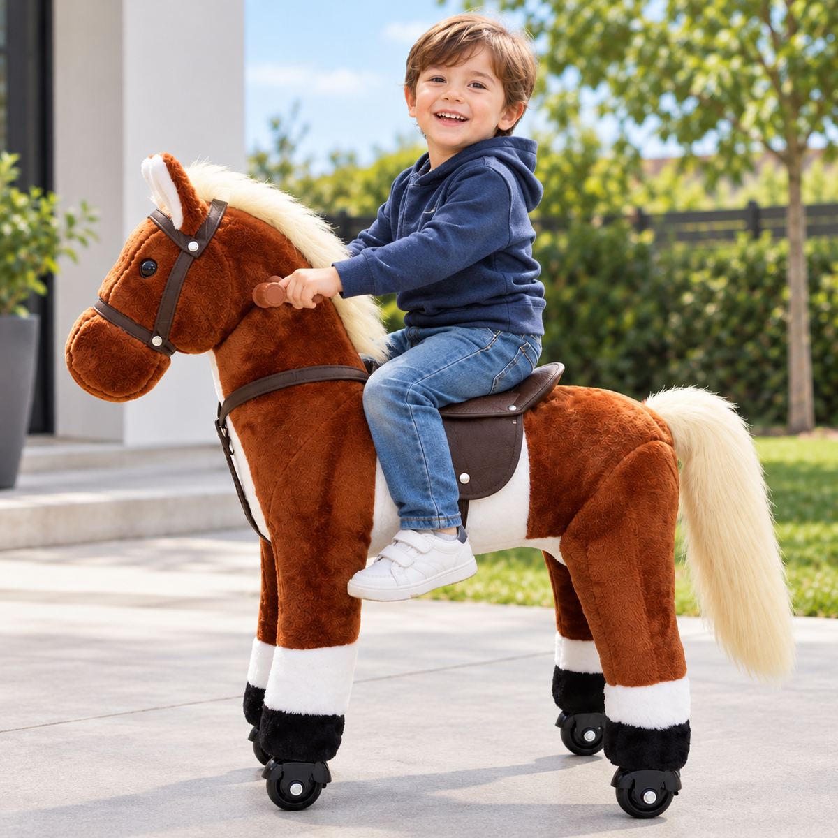 CABALLO PONYCICLO CAFÉ CON SONIDO