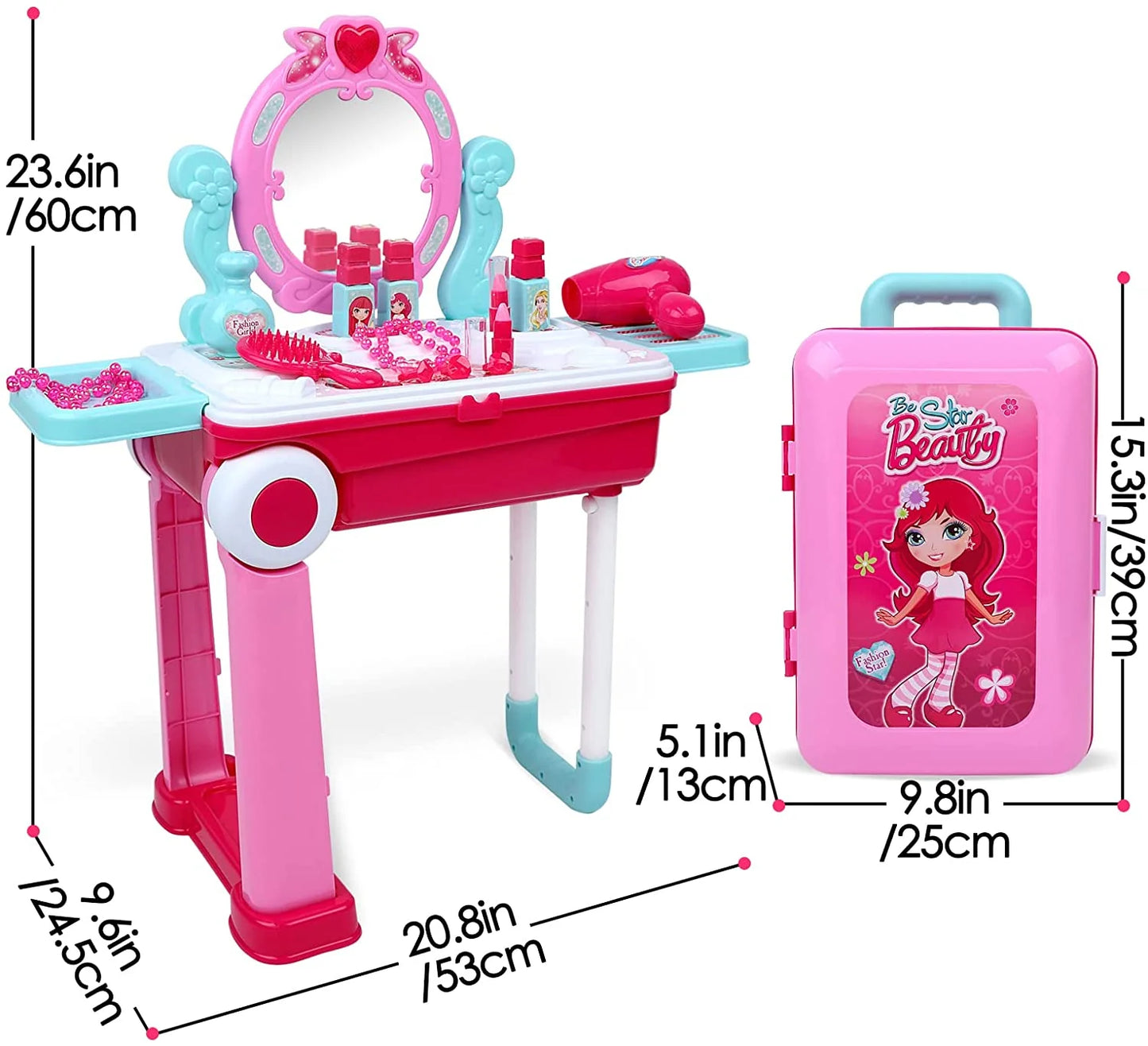 MALETA CON RUEDAS BELLEZA