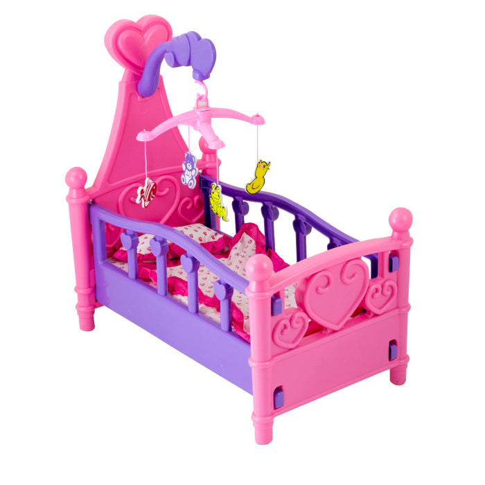 cuna con dosel para muñecas