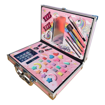 KIT MALETA DE MAQUILLAJE UNICORNIO