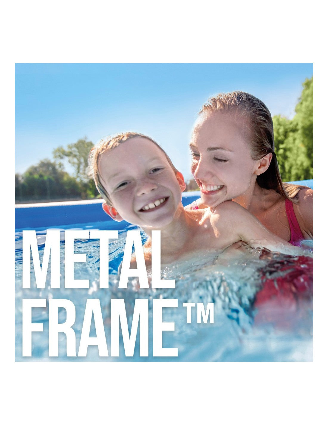 PISCINA DESMONTABLE PEQUEÑA RECTANGULAR INTEX METAL FRAME 2,2 METROS