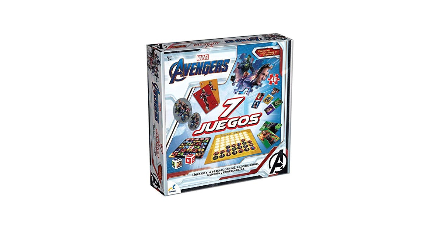 SET MULTIJUEGOS 7 EN 1 AVENGERS