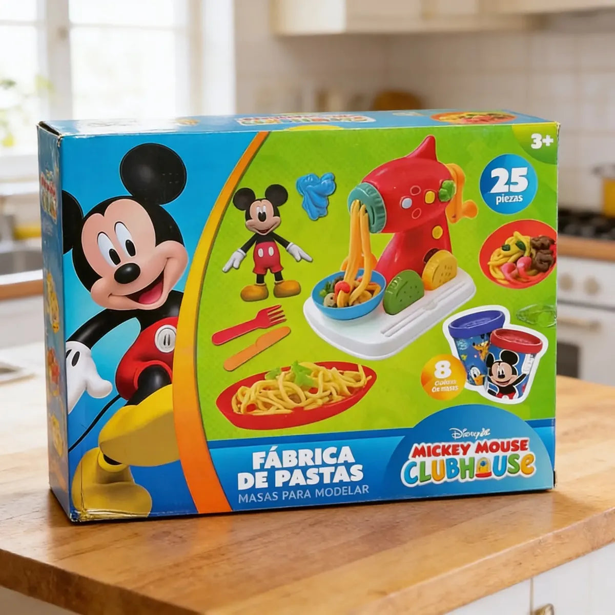 JUEGO MASAS / MAQUINA FIDEOS MICKEY-25 PZS