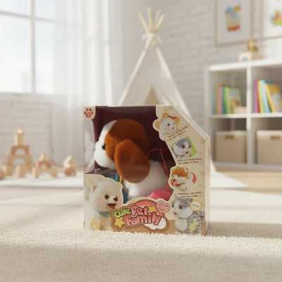 PELUCHE PERRITO INTERACTIVO  CUTE PET FAMILY