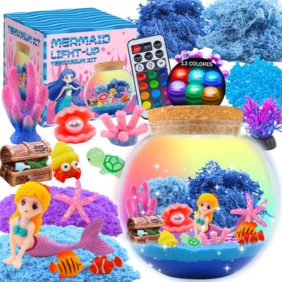 KIT ARENA MÁGICA CON LUZ NOCTURNA TERRARIO SIRENA