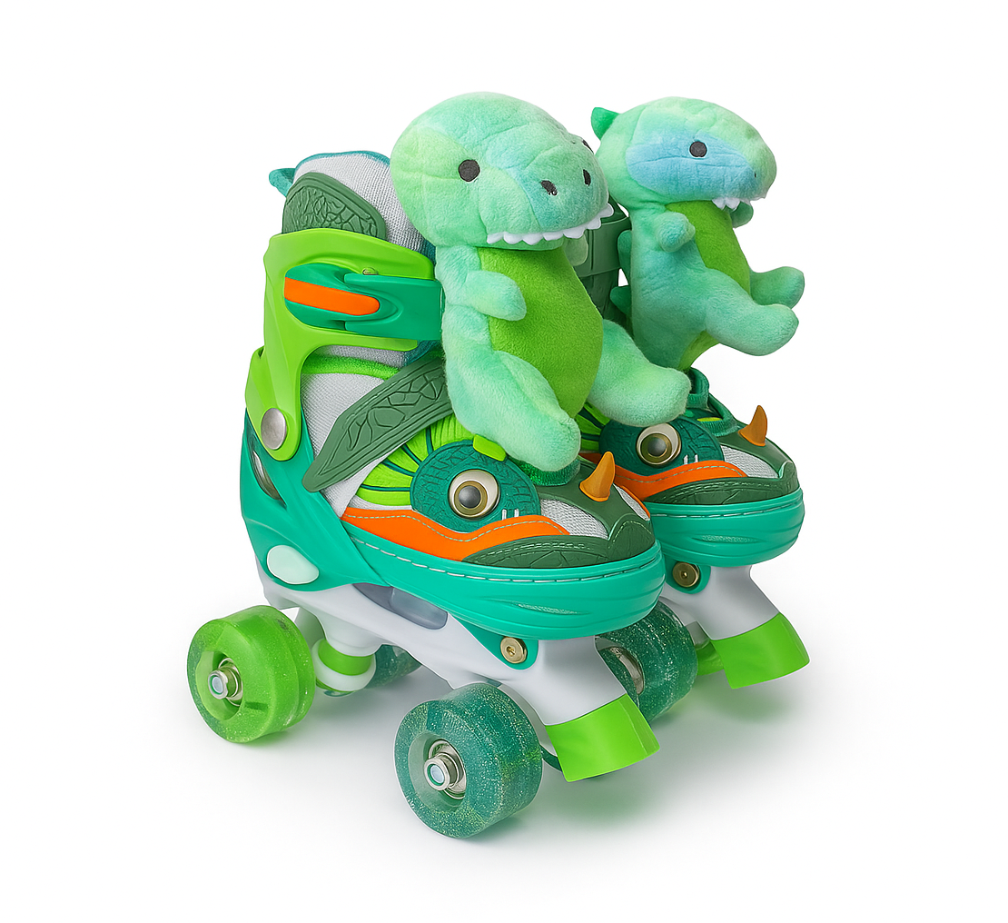 PATIN 2X2 DINOPATIN CON PELUCHE